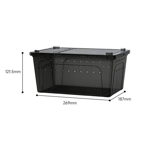 Clear Black Breathable Reptile Enclosure