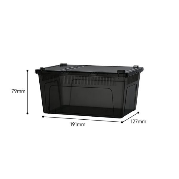 Clear Black Breathable Reptile Enclosure