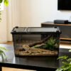 Clear Black Breathable Reptile Enclosure