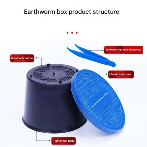 Breathable Live Worm Box Earthworm Bait Cup