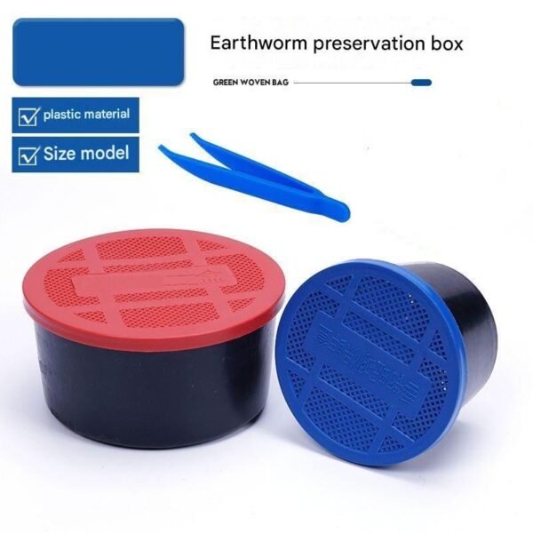 Breathable Live Worm Box Earthworm Bait Cup