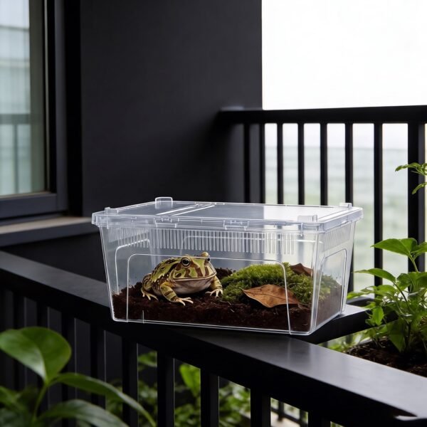 Vertical Ventilated Holes Reptile Enclosure Breeding Box