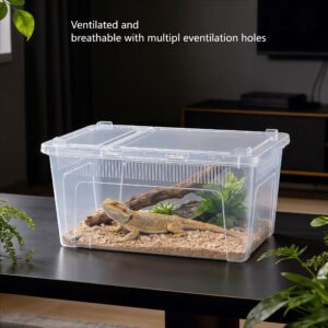 Vertical Ventilated Holes Reptile Enclosure Breeding Box