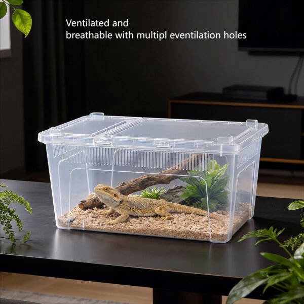 Vertical Ventilated Holes Reptile Enclosure Breeding Box