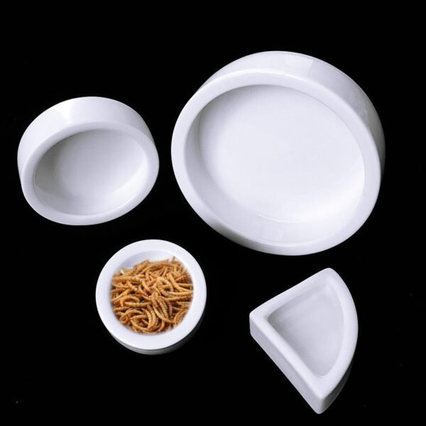 Reptile Non-Escape Ceramic Food Bowl Dish for Geckos Bearded Dragons