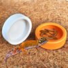 Reptile Non-Escape Ceramic Food Bowl Dish for Geckos Bearded Dragons