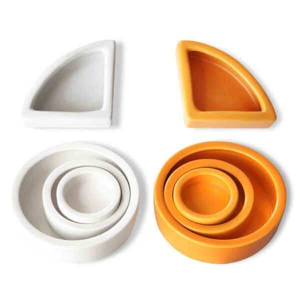Reptile Non-Escape Ceramic Food Bowl Dish for Geckos Bearded Dragons