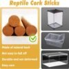 Eco-Friendly Durable Cork Perching Bar Reptiles Crawling Toy