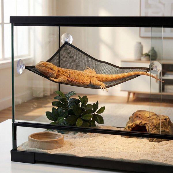 PVC Lizard Hammock Breathable Mesh Geckos Hammock