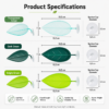 Suction Cup PVC Leaf Hammock for Reptile Terrarium Decor for Lizards and Geckos
