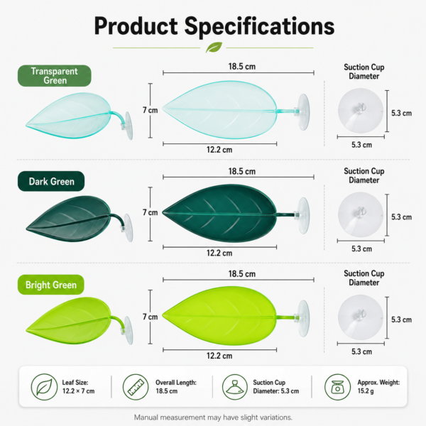 Suction Cup PVC Leaf Hammock for Reptile Terrarium Decor for Lizards and Geckos