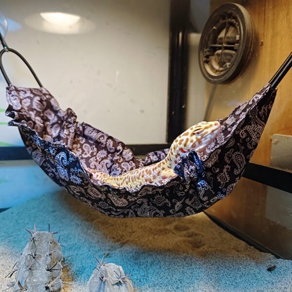 Reptile Hanging Swing Hammock for Lizard Chameleon Climbing Toys