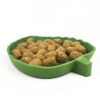 Green Eco-friendly Plastic Bowl Leaf-Shaped Dish for Reptile