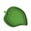 Green Eco-friendly Plastic Bowl Leaf-Shaped Dish for Reptile