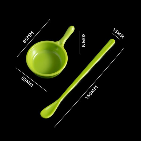 Reptile Fruit Puree Bowl for Crested Gecko Mixing Bowl and Feeding Spoon Set